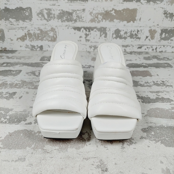 New Circus By Sam Edelman Marlie Purple Platform Block Heel Heel Slides F 953 - Picture 9 of 15